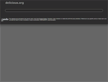 Tablet Screenshot of delicious.org